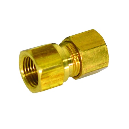 Jones Stephens 1/4in. x 1/4in. Brass Compression x FIP Connector C74046LF